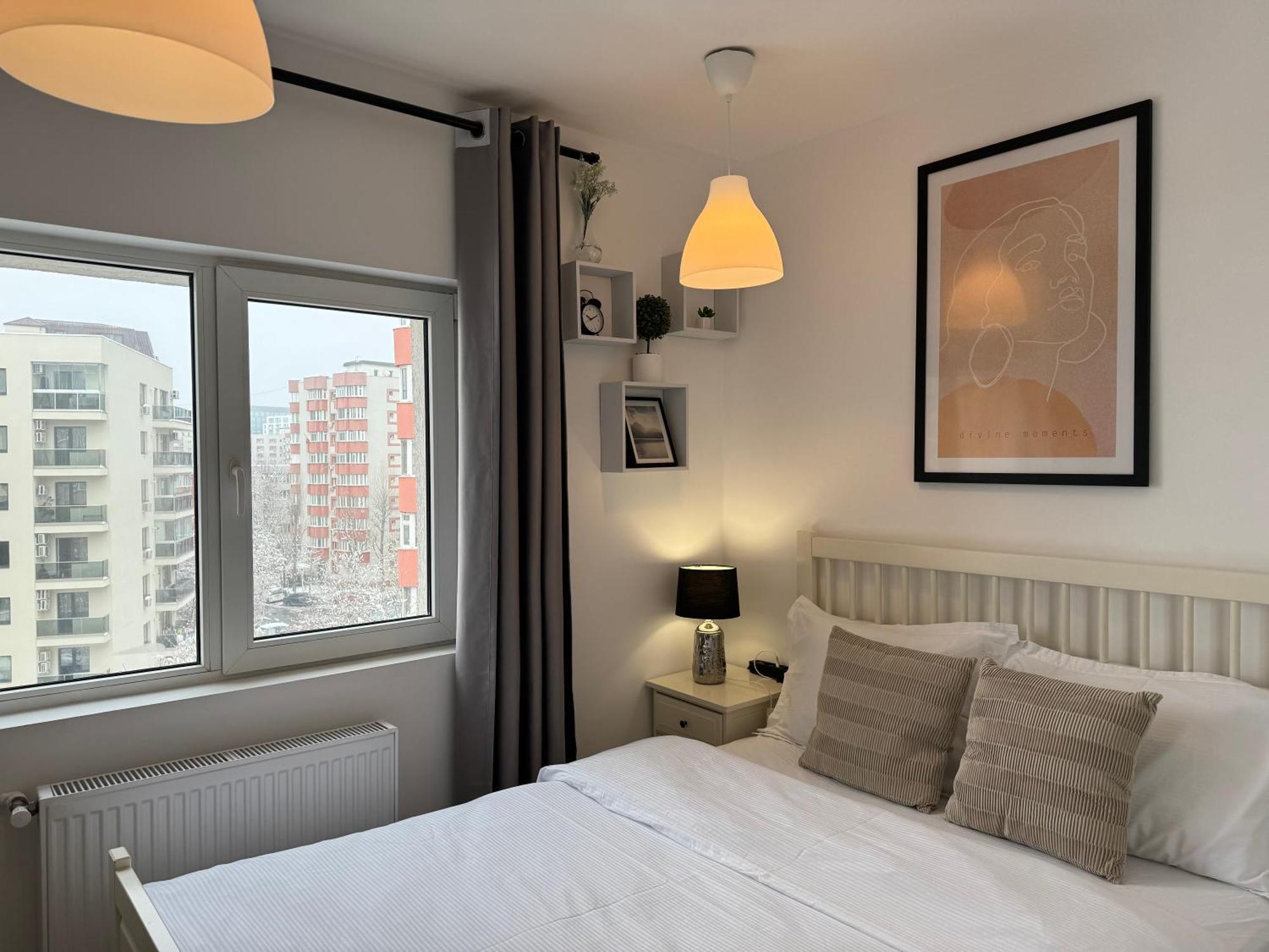 Evan Cozy Flat With Balcony & Parking, 13 September Bükreş Dış mekan fotoğraf