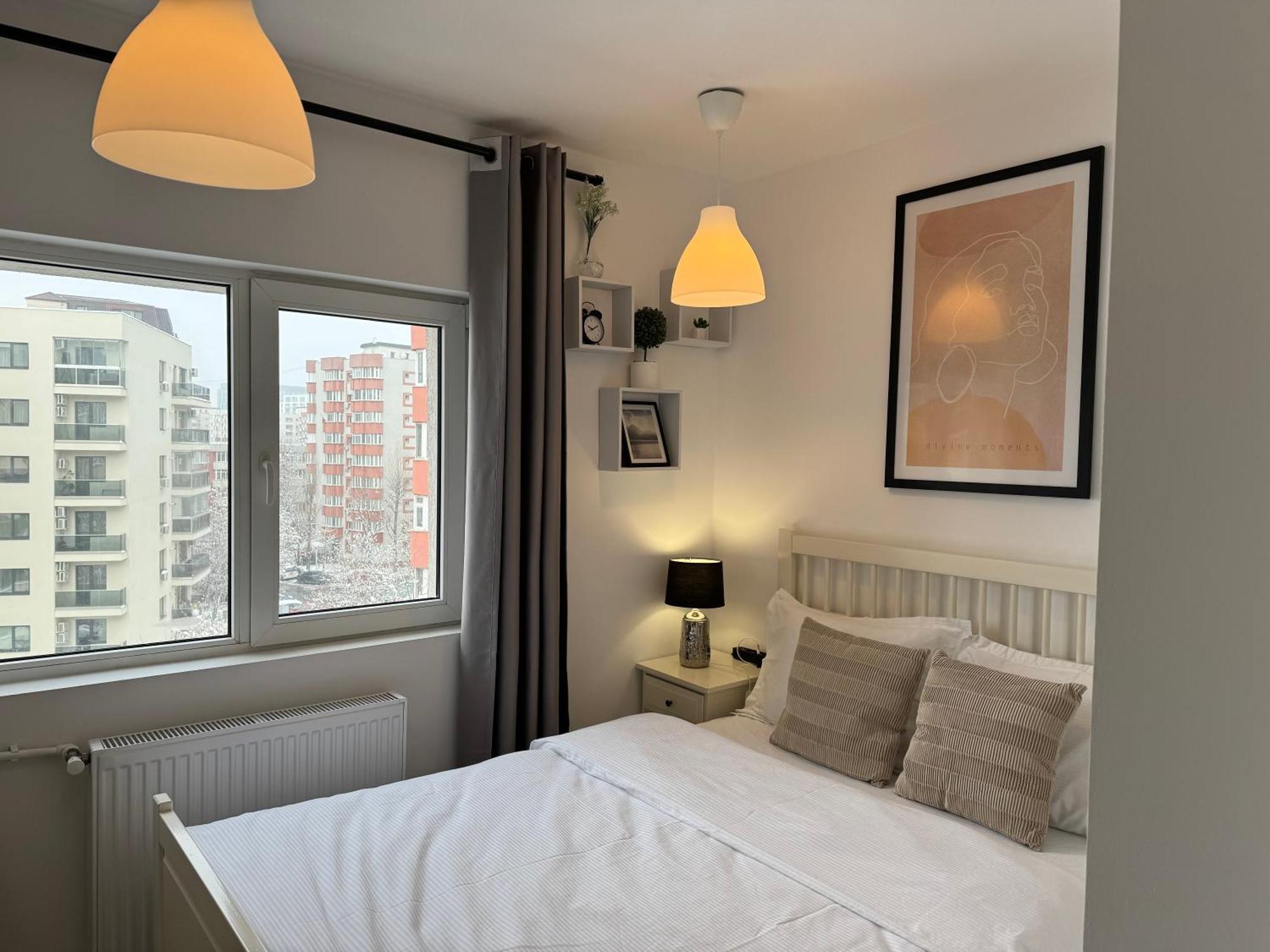 Evan Cozy Flat With Balcony & Parking, 13 September Bükreş Dış mekan fotoğraf